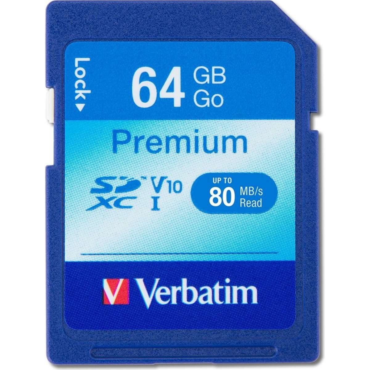 Verbatim 64GB SDXC Memory Card Class 10 UHS-I For Digital Camera ...