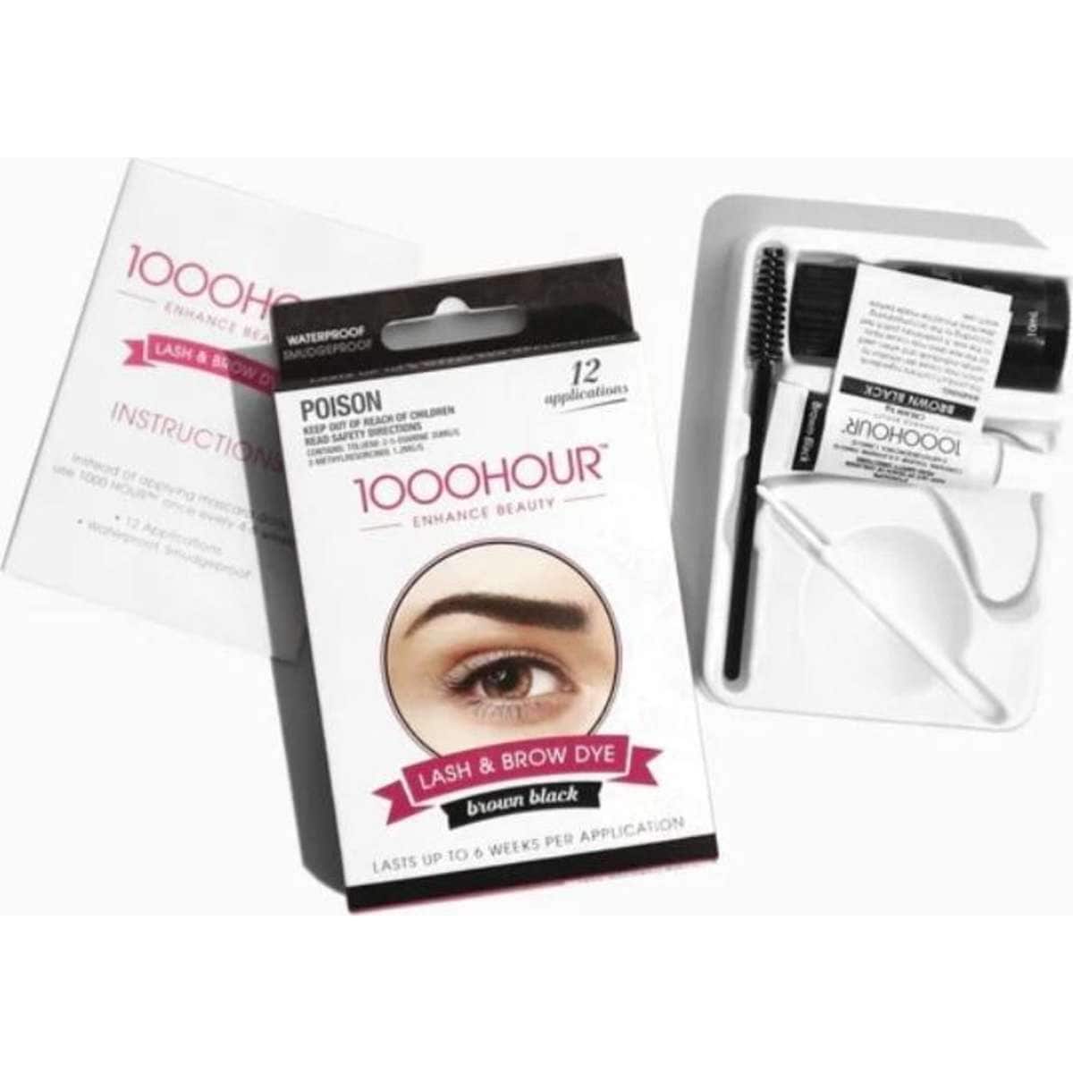 1000 Hour Lash & Brow Dye Kit Brown/Black Woolworths