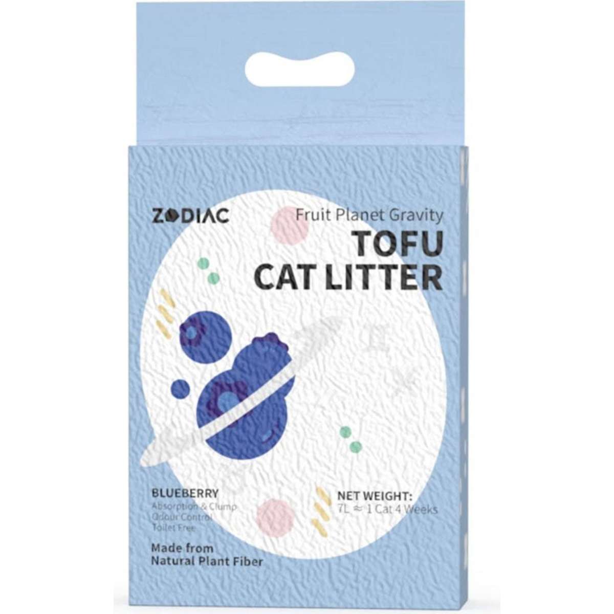 Zodiac 7L Fruity Tofu Cat Litter Blueberry Woolworths