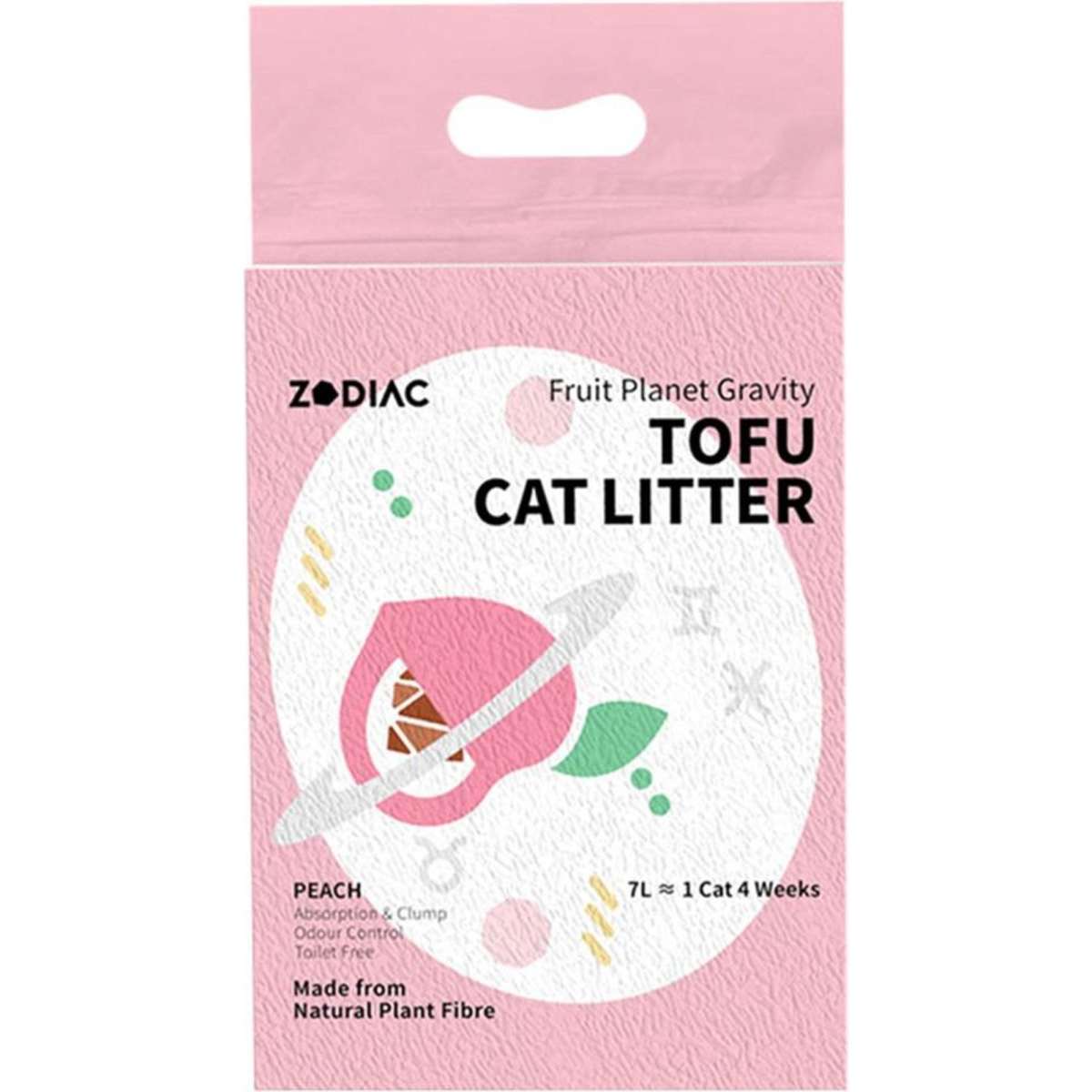 Zodiac 7L Fruity Tofu Cat Litter Peach Woolworths