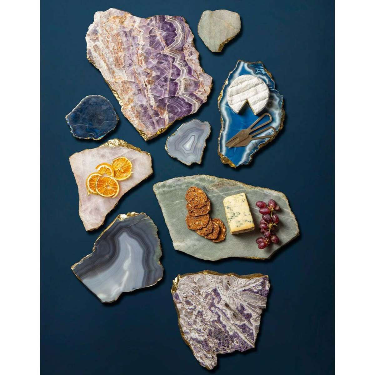 Tempa Allira Agate Platter Small Tableware Green 22x15cm Woolworths