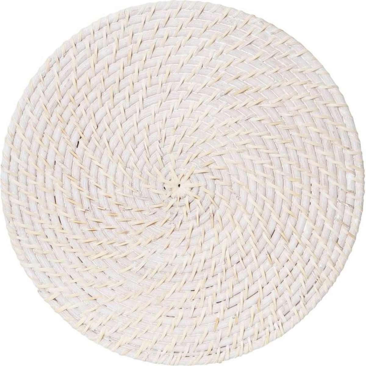 J. Elliot Pacifica Rattan Placemat Whitewash 35cm Woolworths