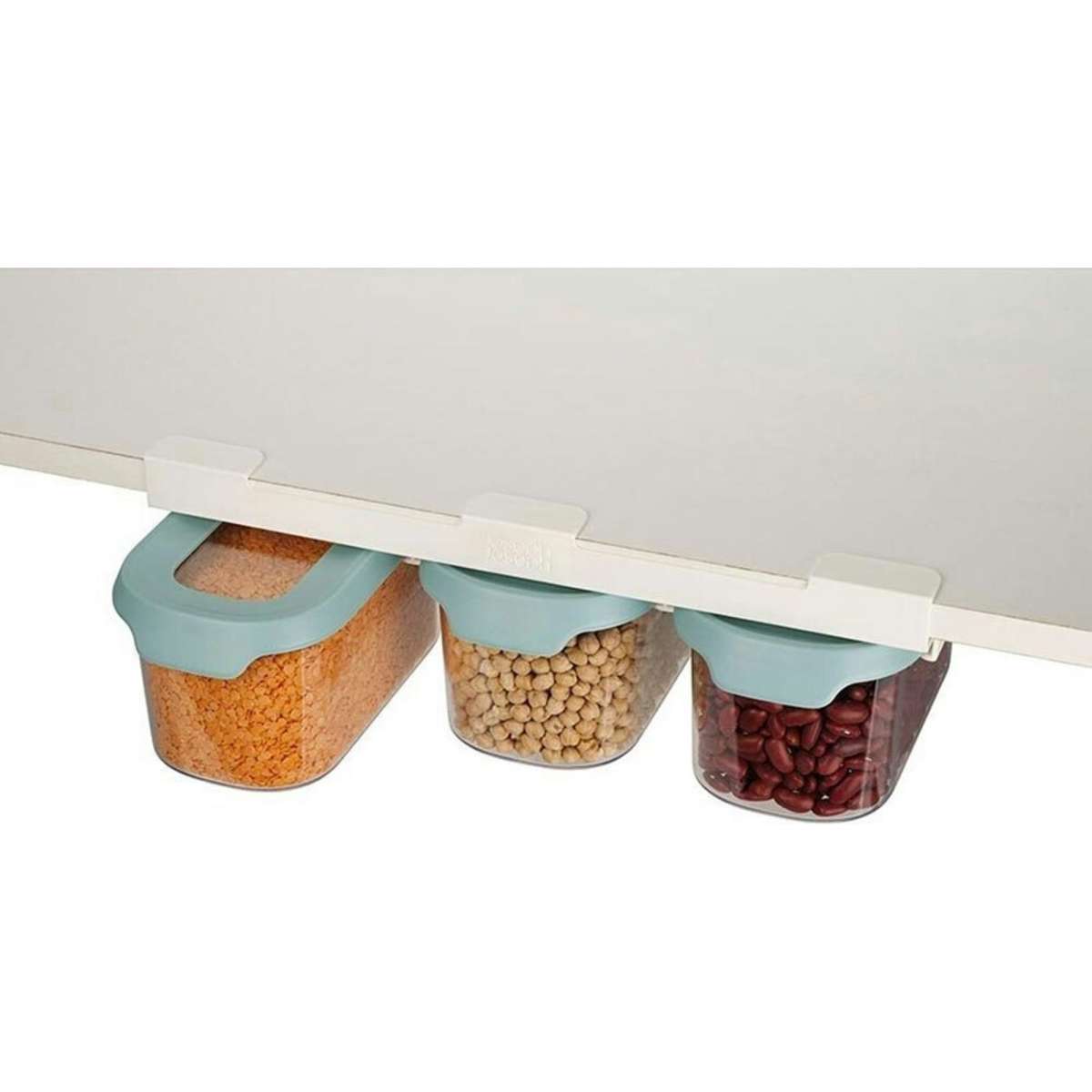 Joseph Joseph Cupboard Store Under Shelf Storage Set Light Opal 3pc