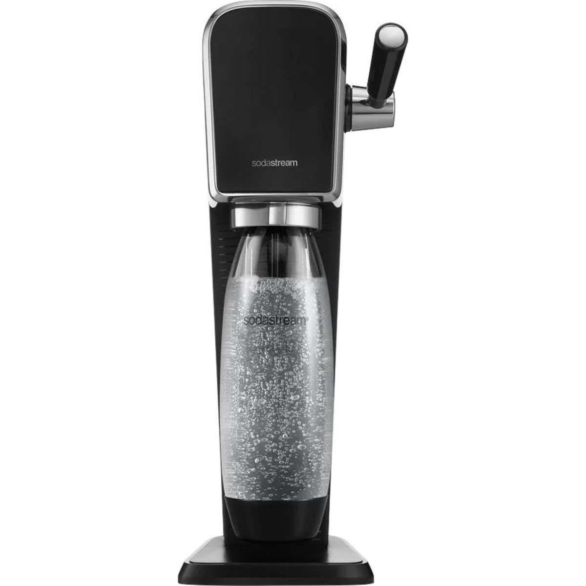 SodaStream Art Sparkling Water Soda Maker Black 60L w/1L Plastic Bottle