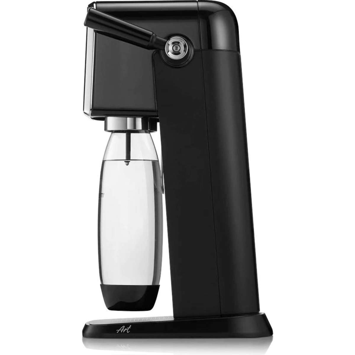 SodaStream Art Sparkling Water Soda Maker Black 60L w/1L Plastic Bottle
