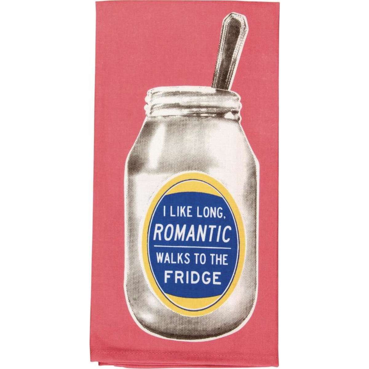 Blue Q Dish/Tea Towels Long Walks To The Fridge Printed 21 x 28