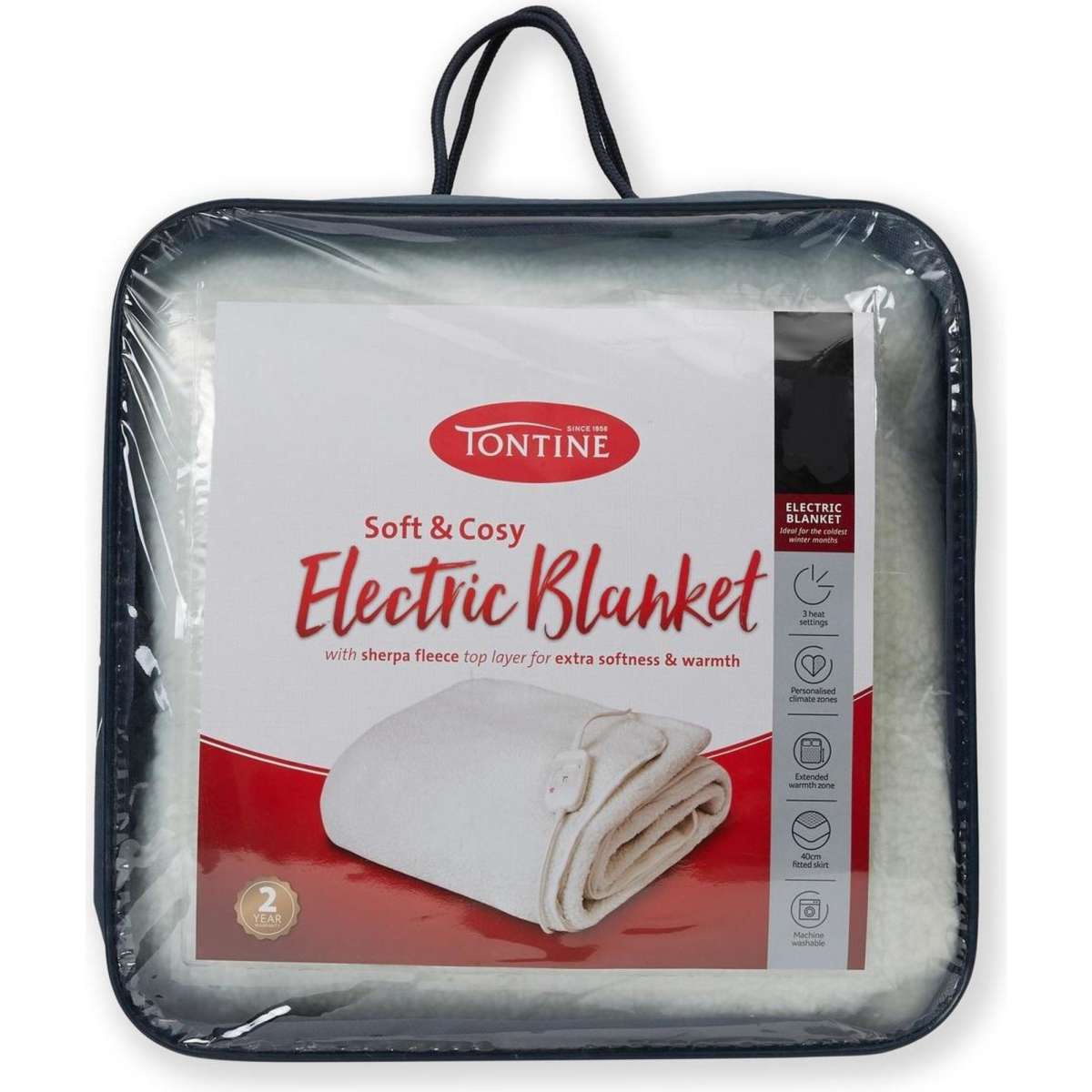 Tontine Sherpa Electric Blanket Queen Woolworths