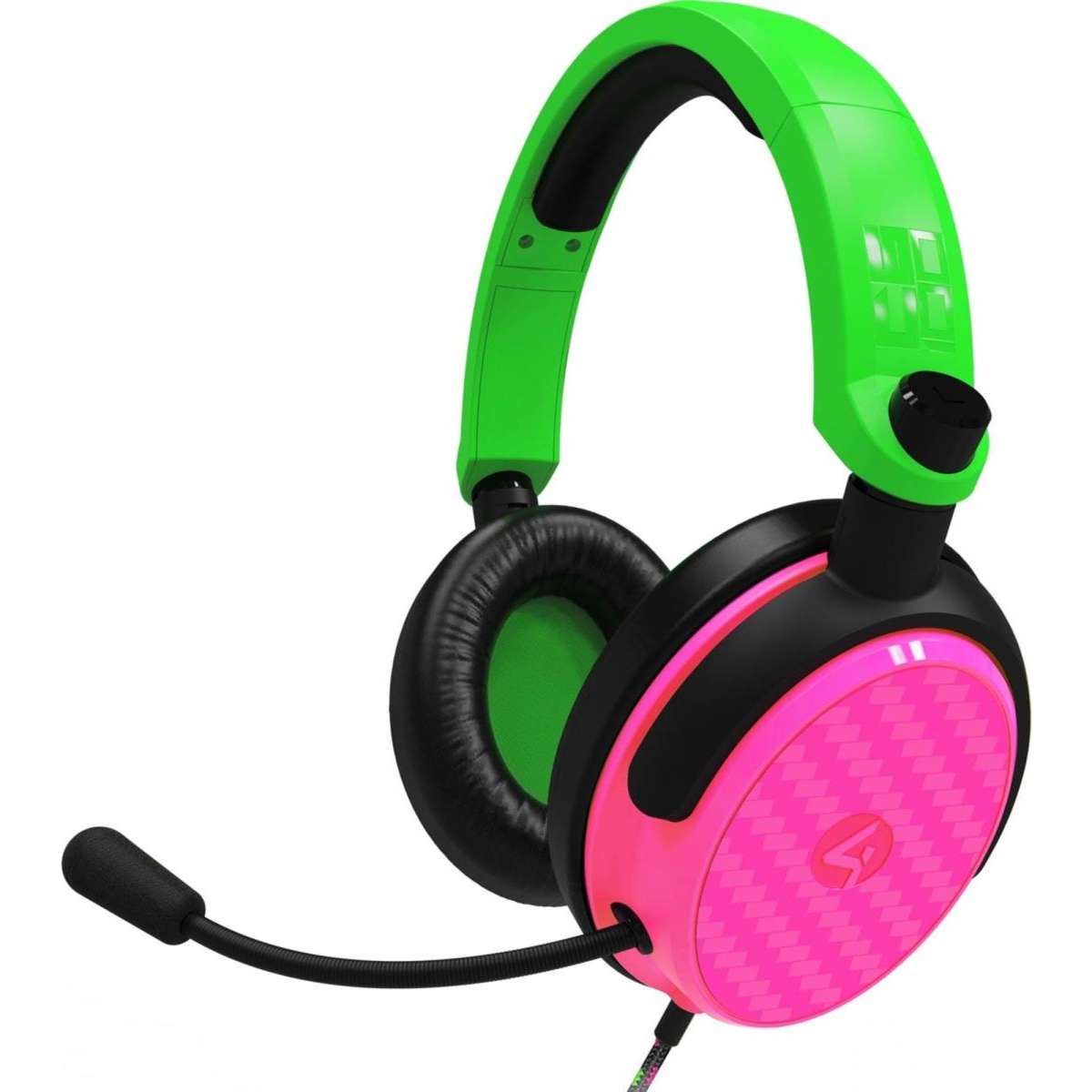 4gamers C6 100 Gaming Headset Greenpink Woolworths 0745