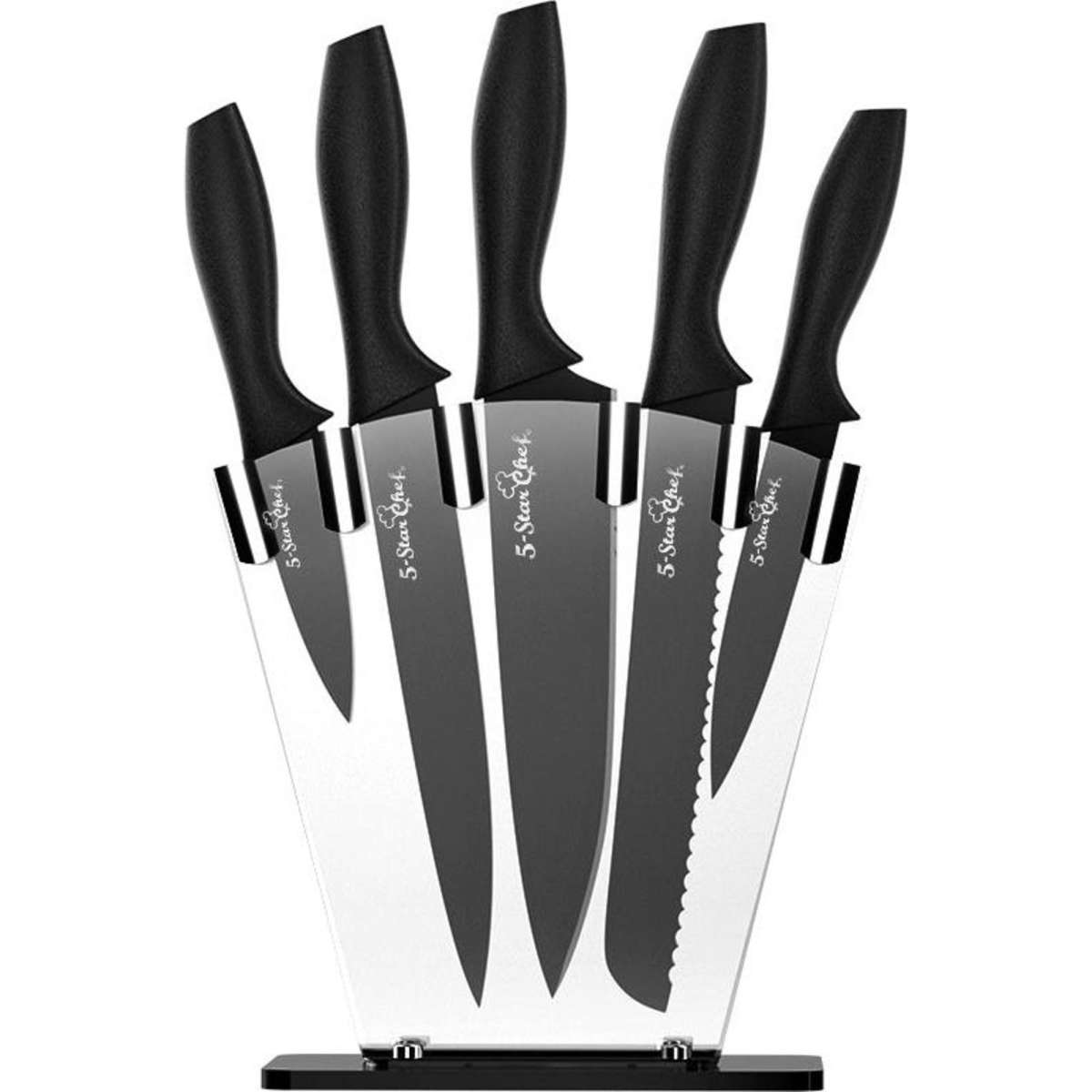 5Star Chef 7PCS Kitchen Knife Set Stainless Steel Nonstick with