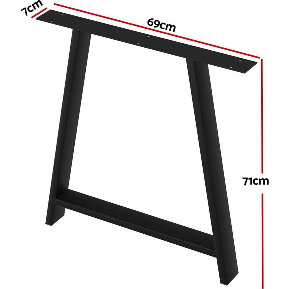 Artiss Table Legs Dining Coffee Table DIY Metal Legs 72X50CM Woolworths