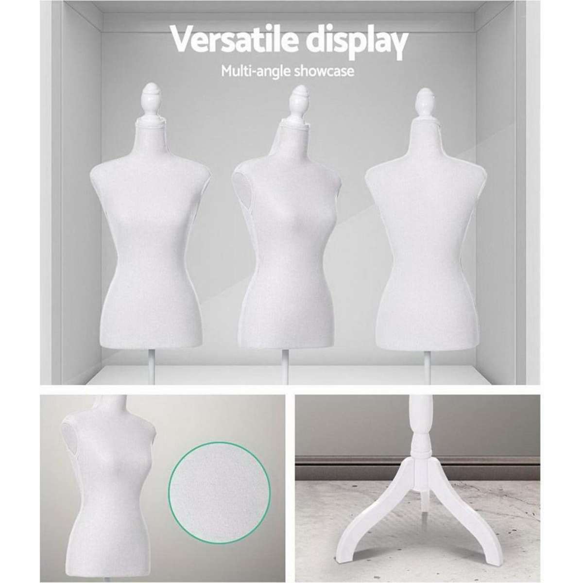 Embellir Female Mannequin Dummy Model Dressmaker Clothes Display Torso
