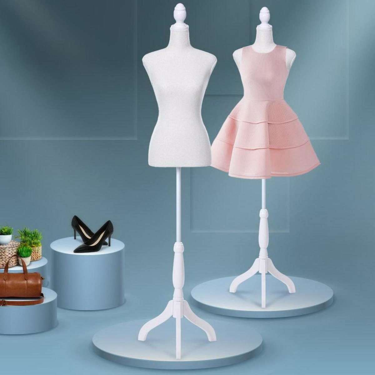 Embellir Female Mannequin Dummy Model Dressmaker Clothes Display Torso