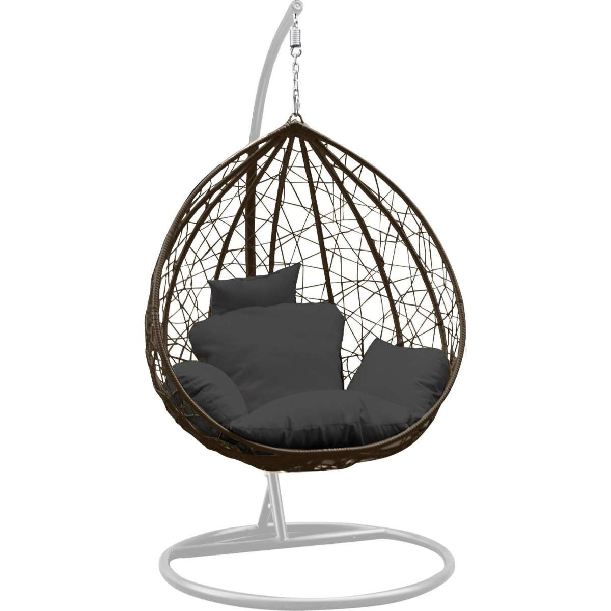 Arcadia Furniture Rocking Egg Chair Outdoor Rattan Oatmeal Grey