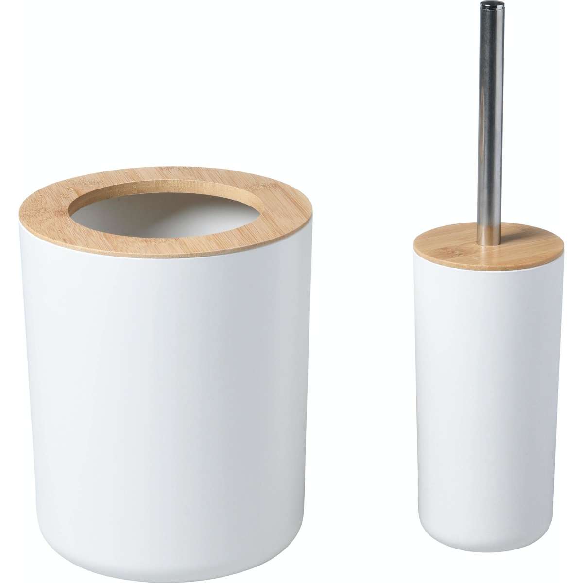 Takara Takae Bathroom Accessory Set 2Piece Bamboo Toilet Brusher and