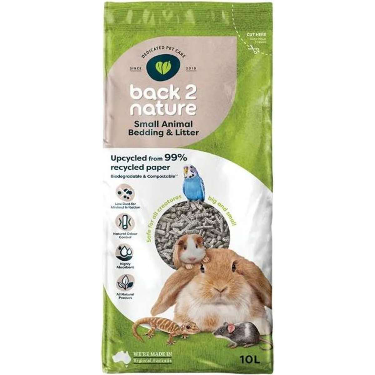 Back 2 Nature Small Animal Bedding Litter 10L Woolworths