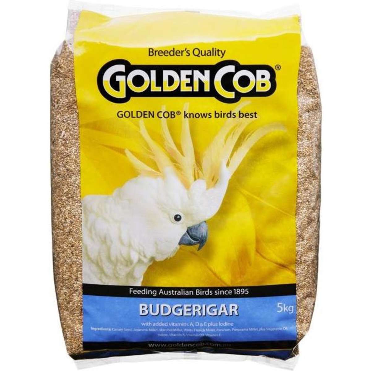 Golden Cob Budgie Mix Bird Seed 5kg Woolworths