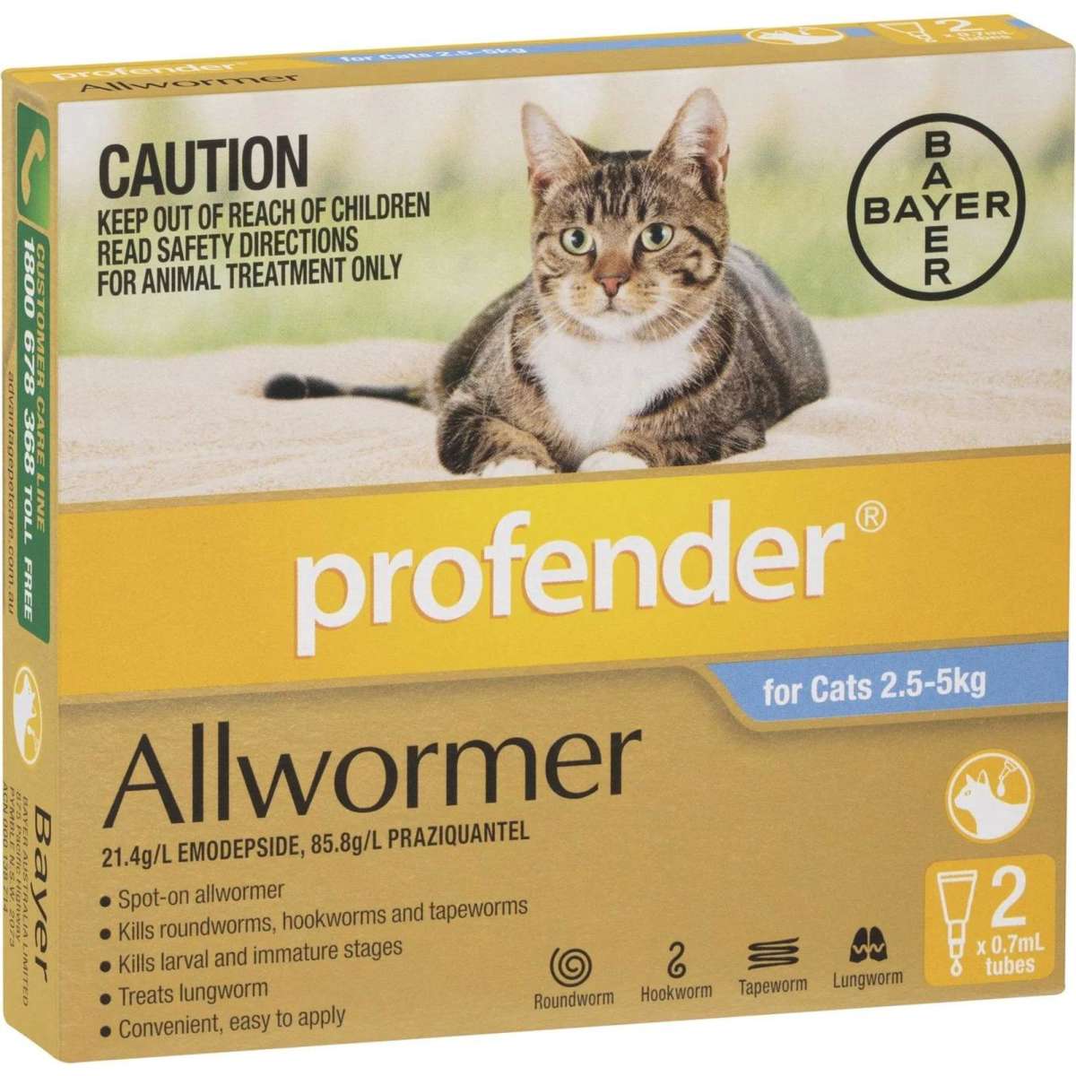 Profender for sale tapeworms