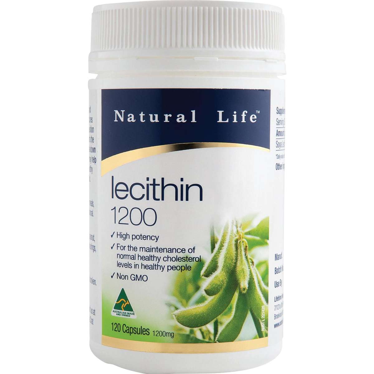 Natural Life Lecithin 1200mg 120Capsules Woolworths