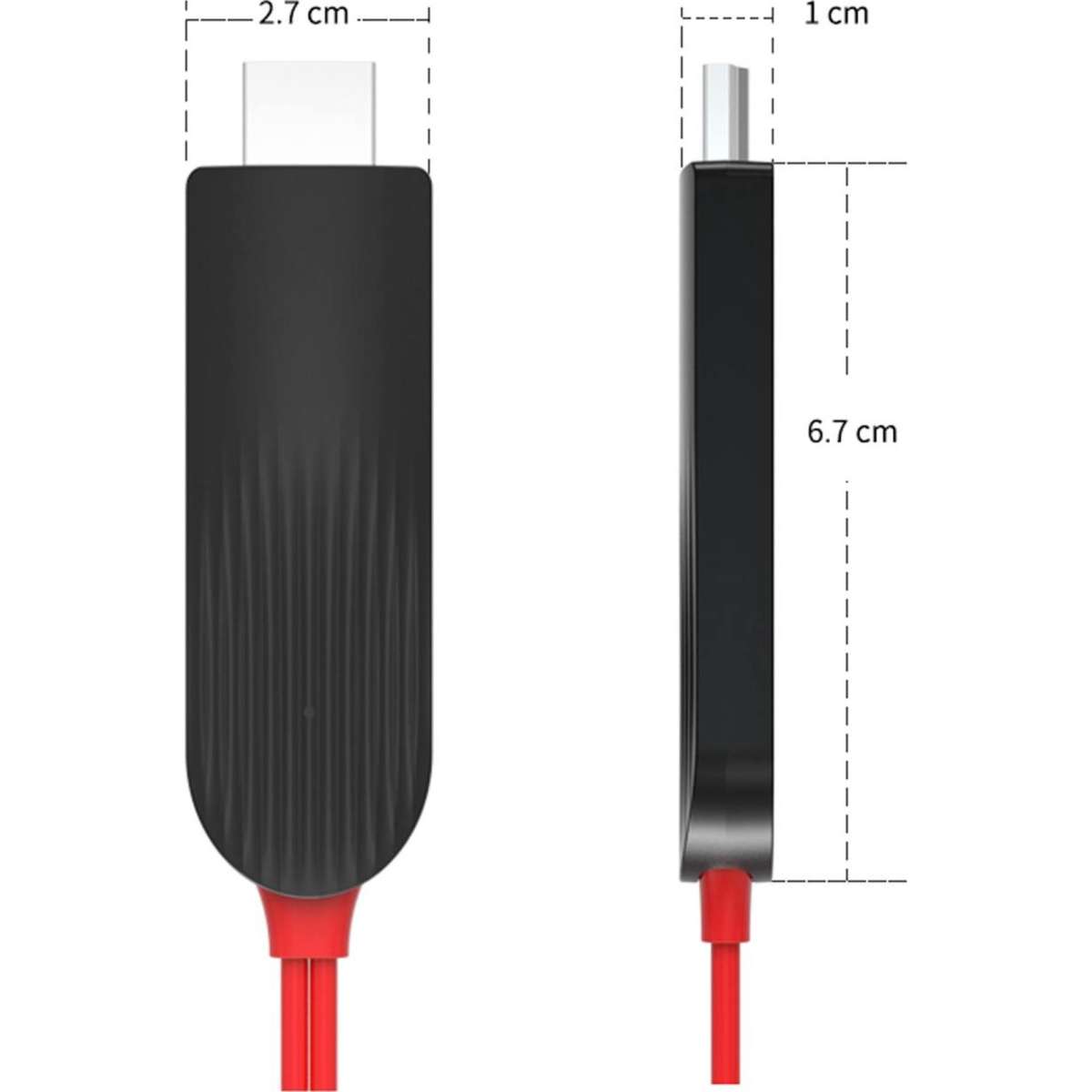 TODO 3 in 1 HDMI to Lightning Micro USB Type C Adapter Cable Charge