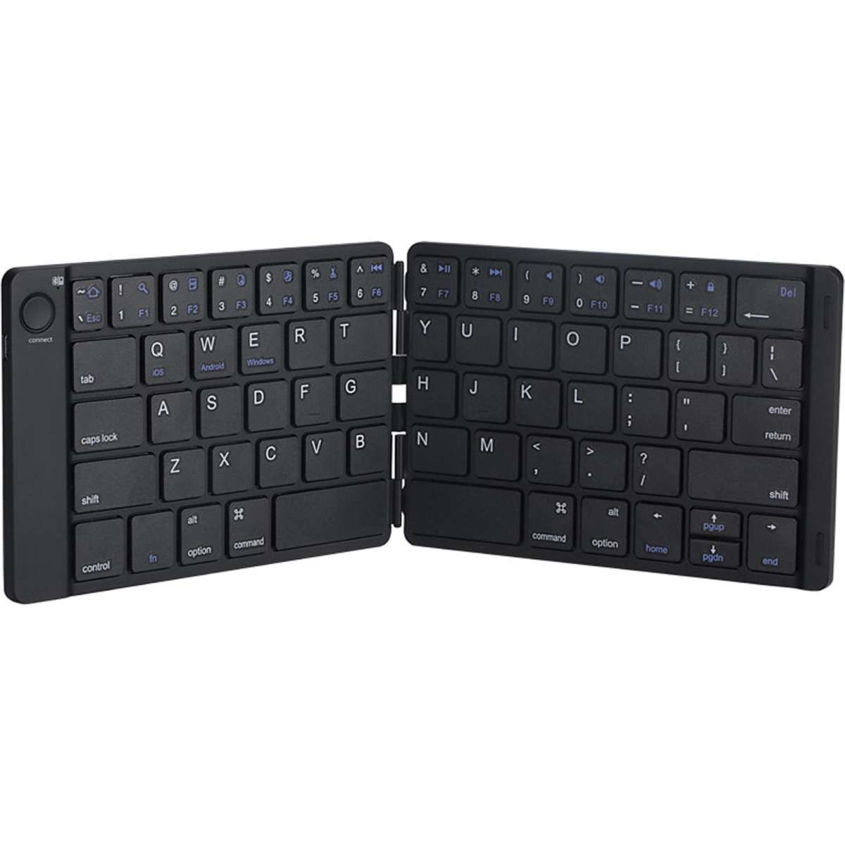 TODO Folding Bluetooth Wireless Keyboard Mac Windows Android iOS USB BT ...