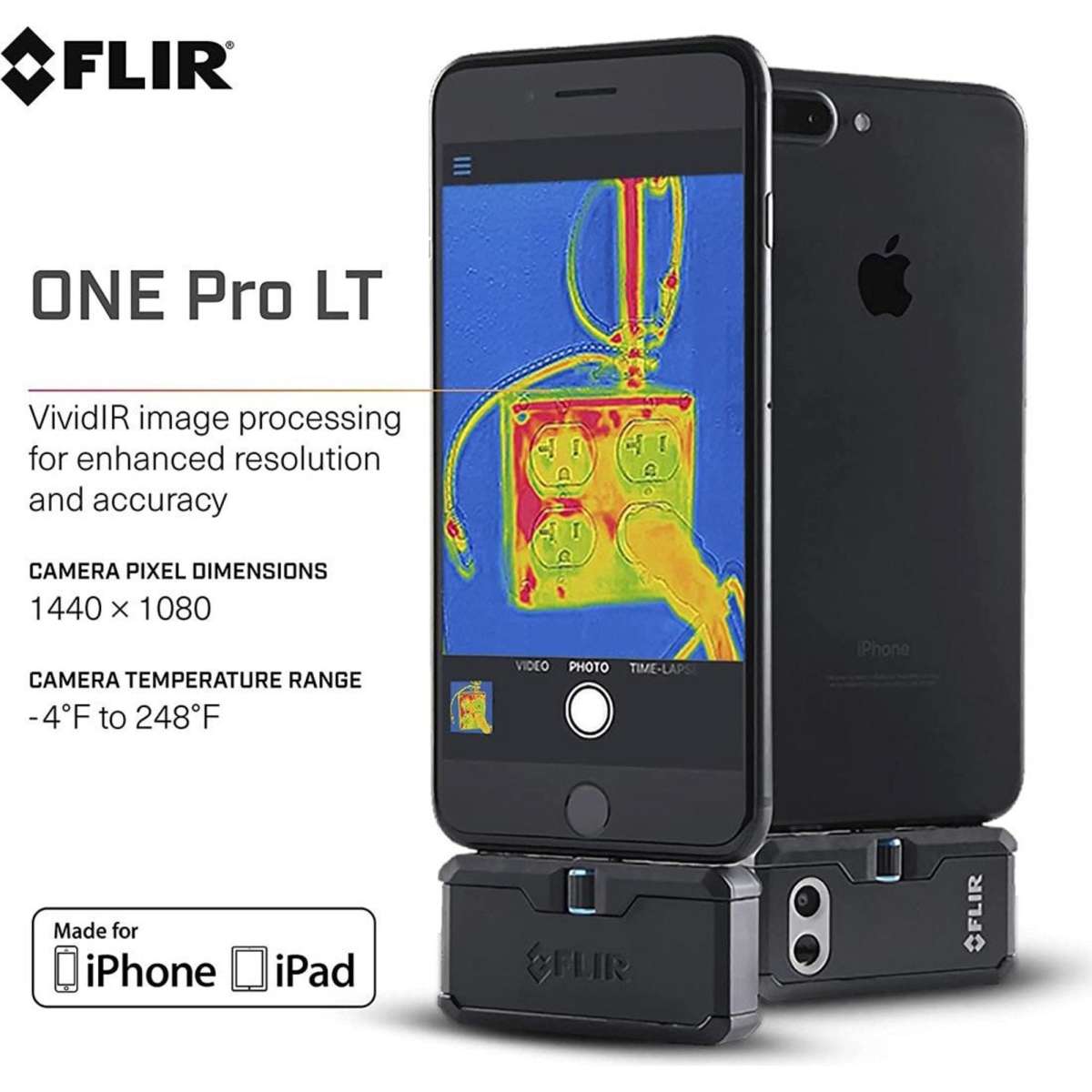 FLIR ONE Pro LT iOS (Lightning) ProGrade Thermal Camera for Smartphones Woolworths