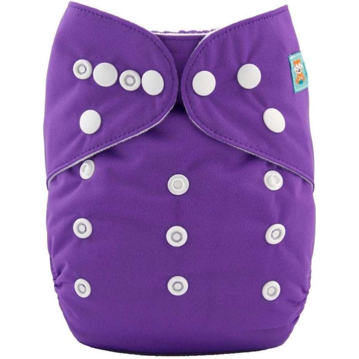 Alva Baby Solid Violet Reusable Cloth Nappy Woolworths