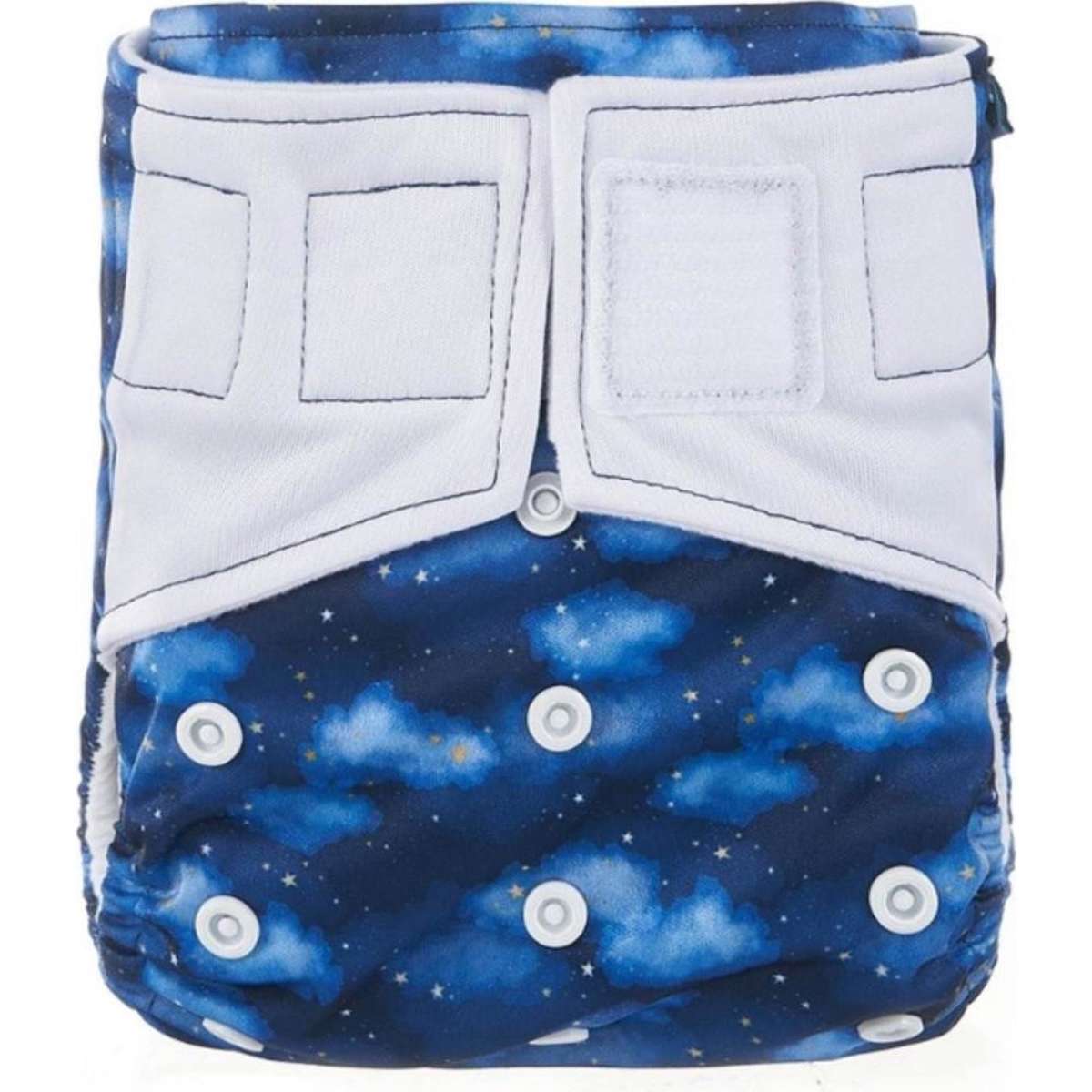 Lulu & Finn Space Clouds Hook And Loop Reusable Cloth Nappy Woolworths