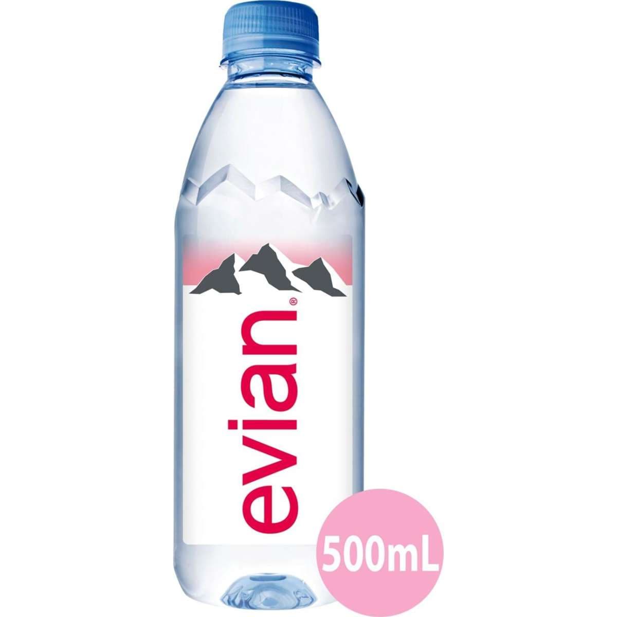 Evian Natural Mineral Water Bottles 500ml (Box of 24) Woolworths
