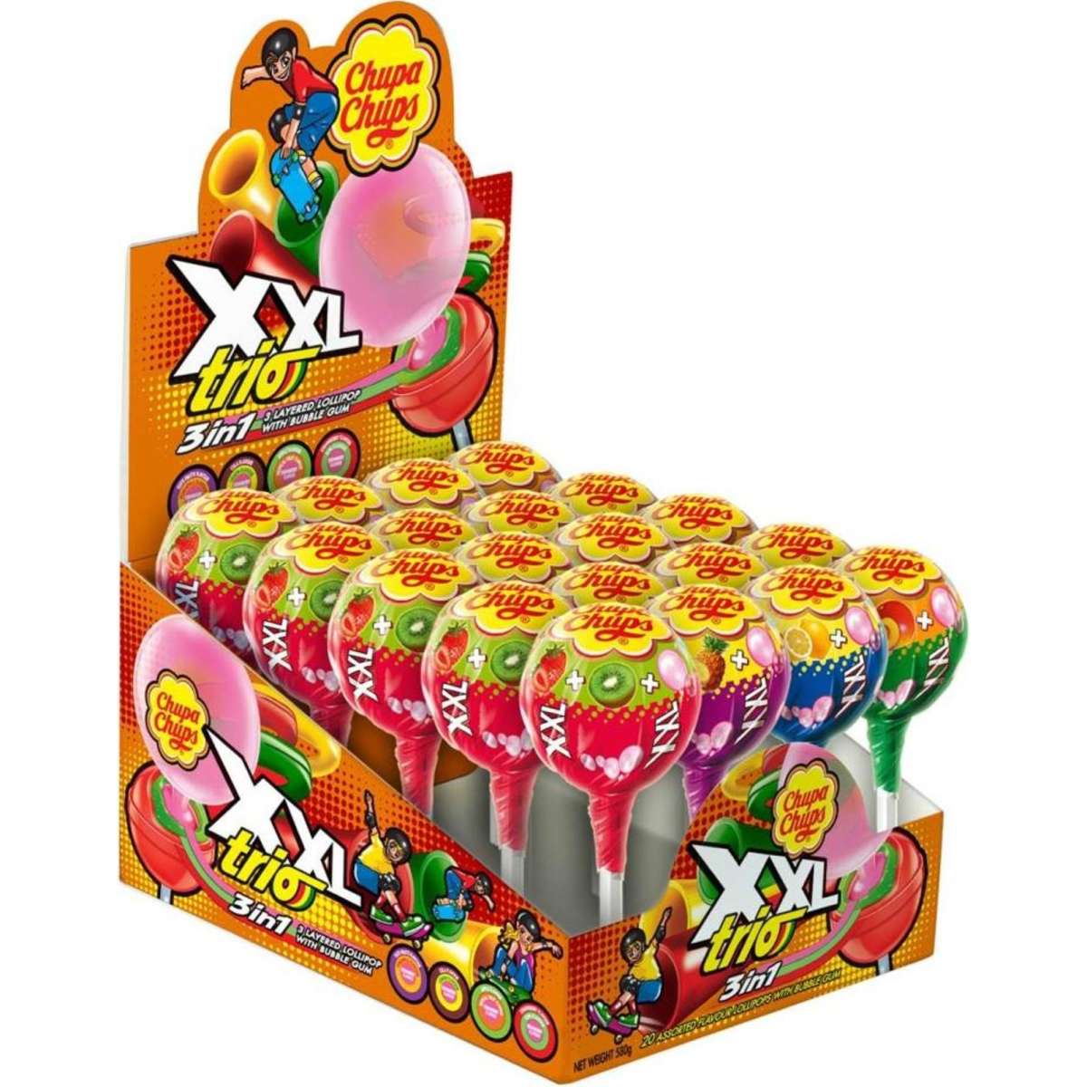 Chupa Chups XXL Trio, 20 Lollipops Woolworths