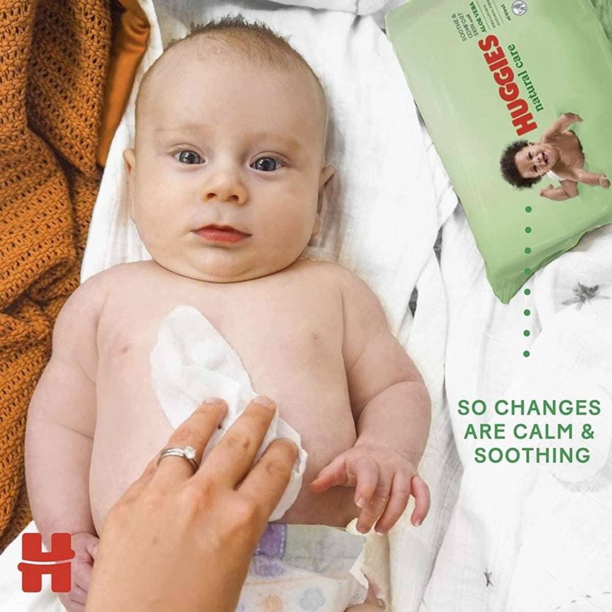Huggies Natural Care Soothing Baby Wipes w/Aloe Vera 56pc Woolworths