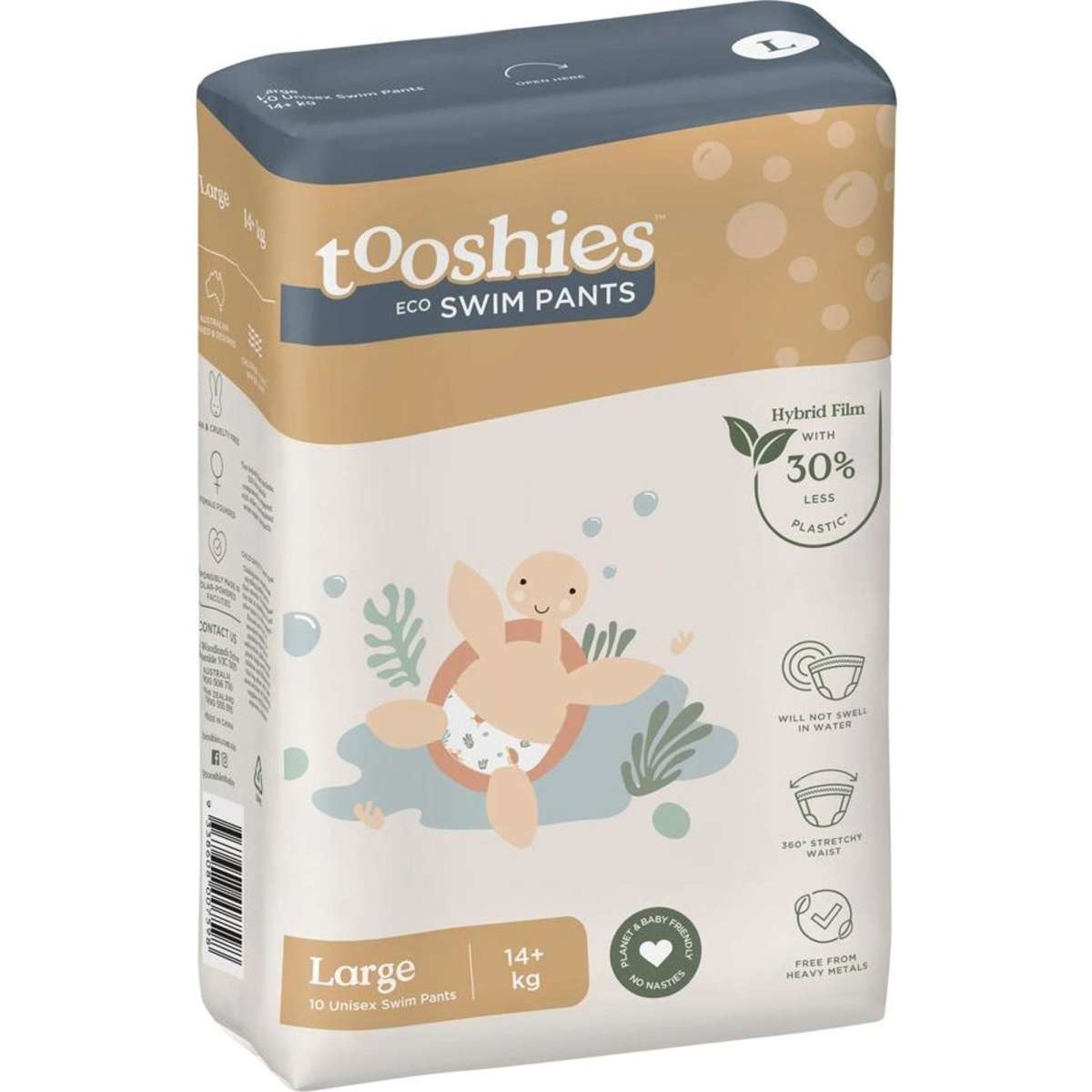 Tooshies ECO Toddler Swimming Nappy Pants Large 15kg+ 10pc Woolworths