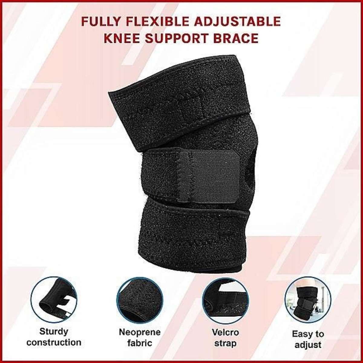 Randy & Travis Machinery Fully Flexible Adjustable Knee Support Brace ...