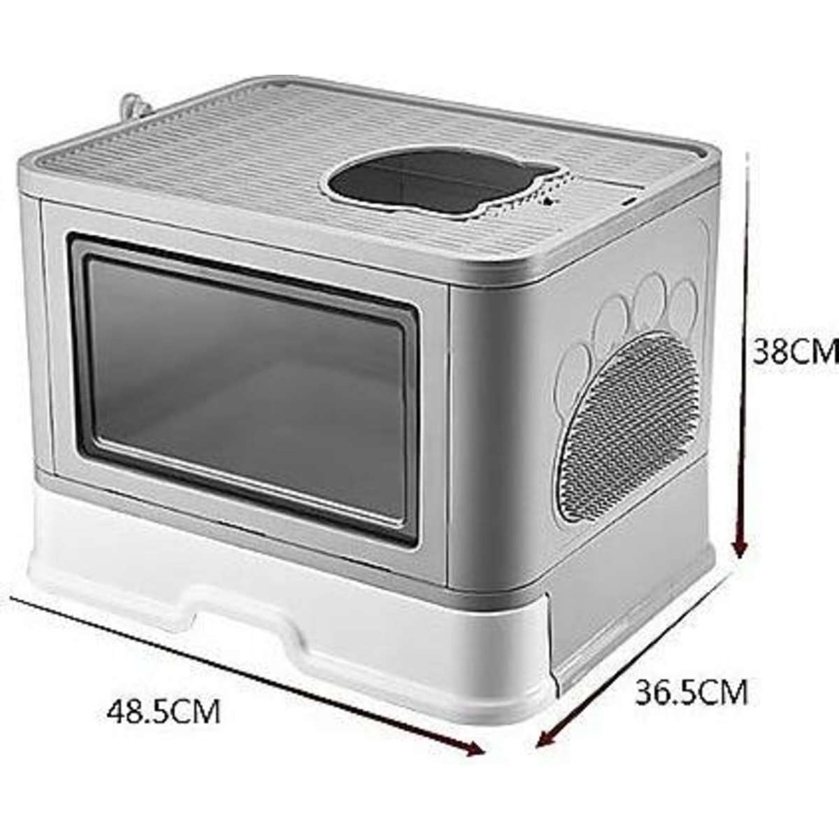 Randy Travis Machinery Jumbo Hooded Cat Litter Box Tray Pet Kitty randy-travis-machinery-jumbo-hooded-cat-litter-box-tray-pet-kitty