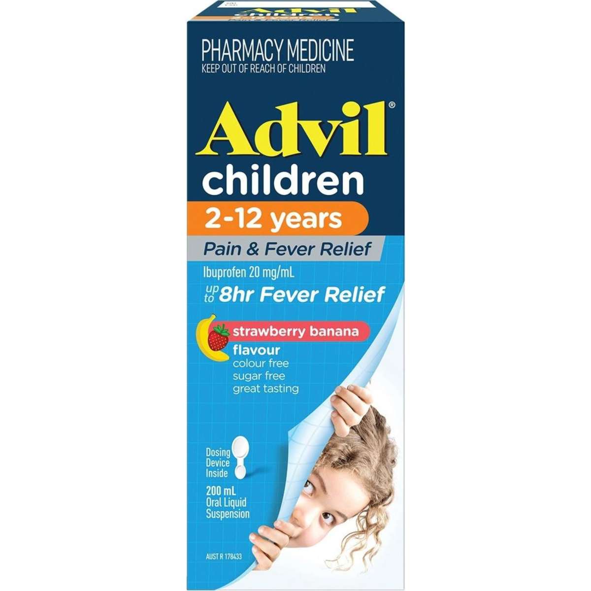 Advil Children 2 - 12 Years Pain & Fever Relief 200ml | Woolworths