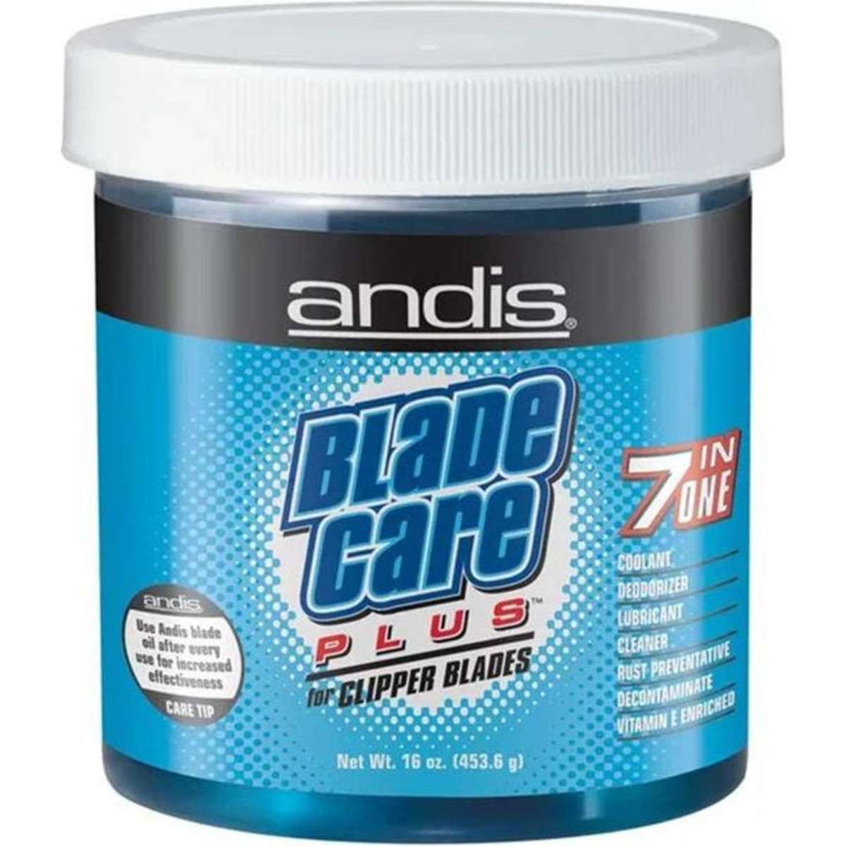 Andis Clipper Blade Care Plus 7 in 1 Cooling Cleanser Jar 488ml Woolworths