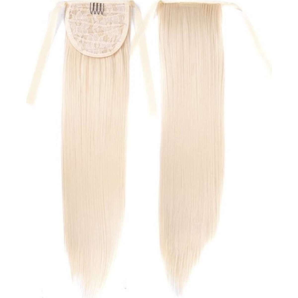 TODO 22" Light Blonde Hair Extension Synthetic Hair Ponytail Straight