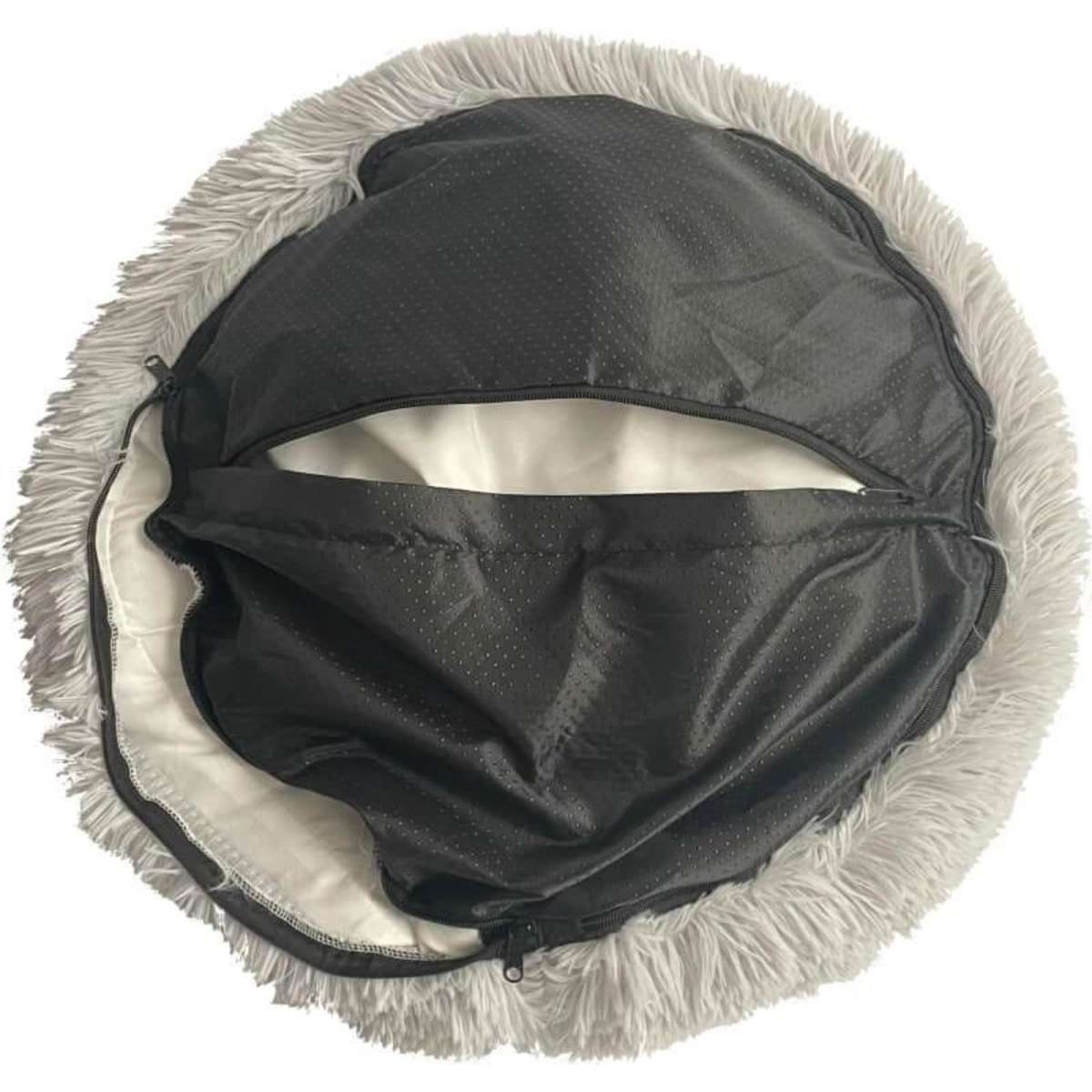 Aussie Land Removable Cover Calming Dog Bed Small Light Grey Woolworths