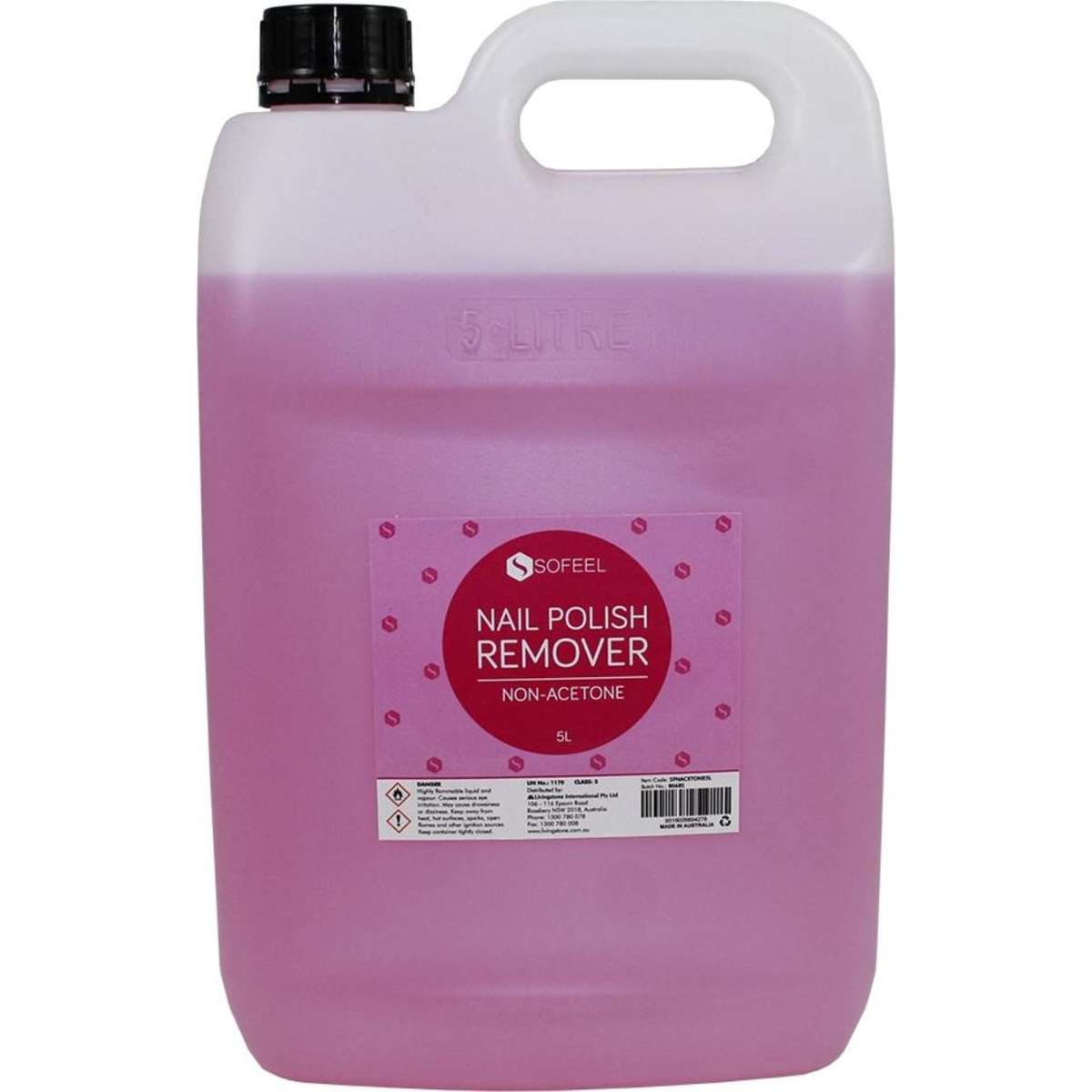 Sofeel Nail Polish Remover NonAcetone 5L Each x10 Woolworths