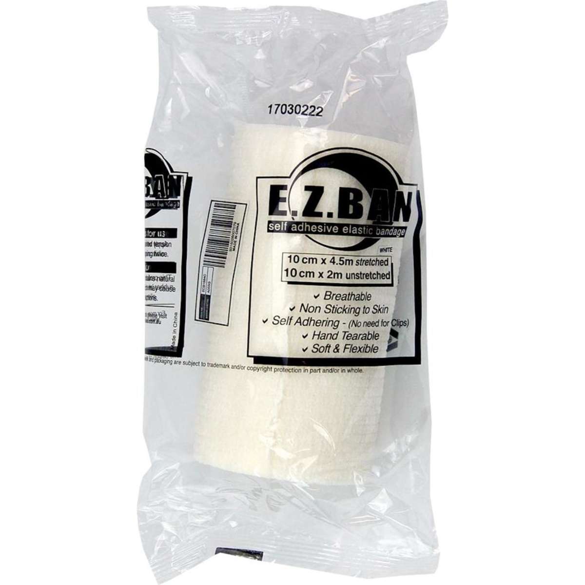 E.Z. Ban Wrap Elastic Bandage 10cm x 2m White Each x9 Woolworths