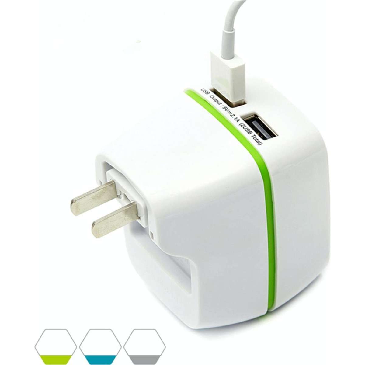 M Square Portable Travel Charger Adapter Removable Global Universal