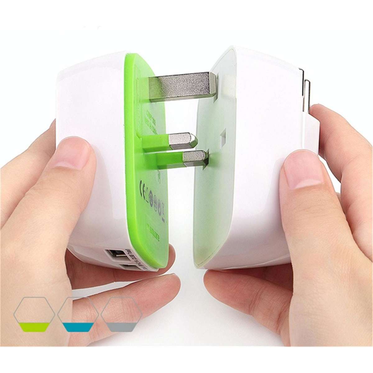 M Square Portable Travel Charger Adapter Removable Global Universal