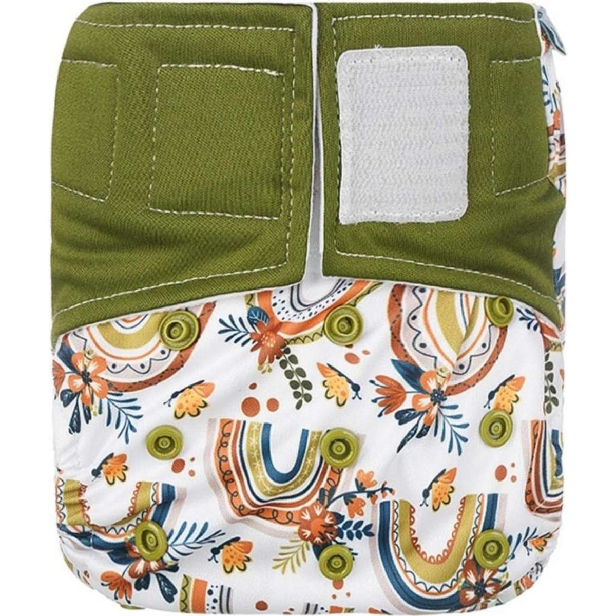 Lulu & Finn Boho Rainbows Hook And Loop Reusable Cloth Nappy Woolworths