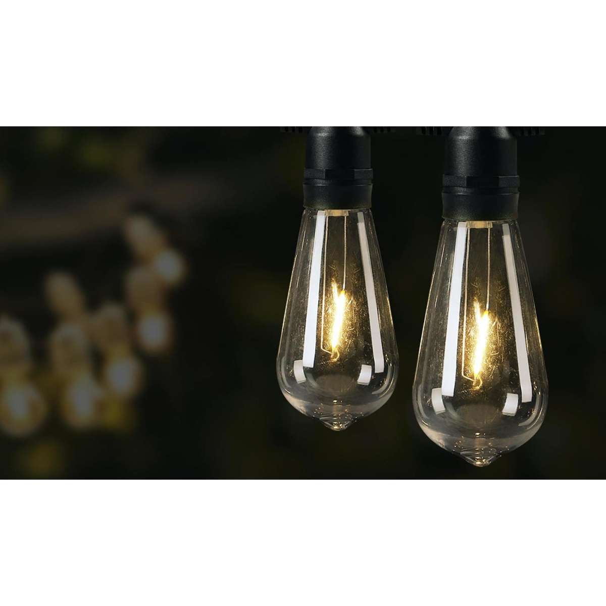 Mazam 50M LED Festoon Lights String Light Waterproof Outdoor Woolworths