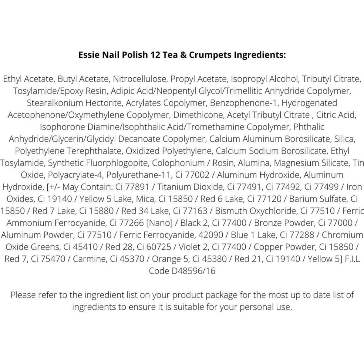 Essie Nail Polish 13.5mL 12 Tea & Crumpets x 3 Woolworths