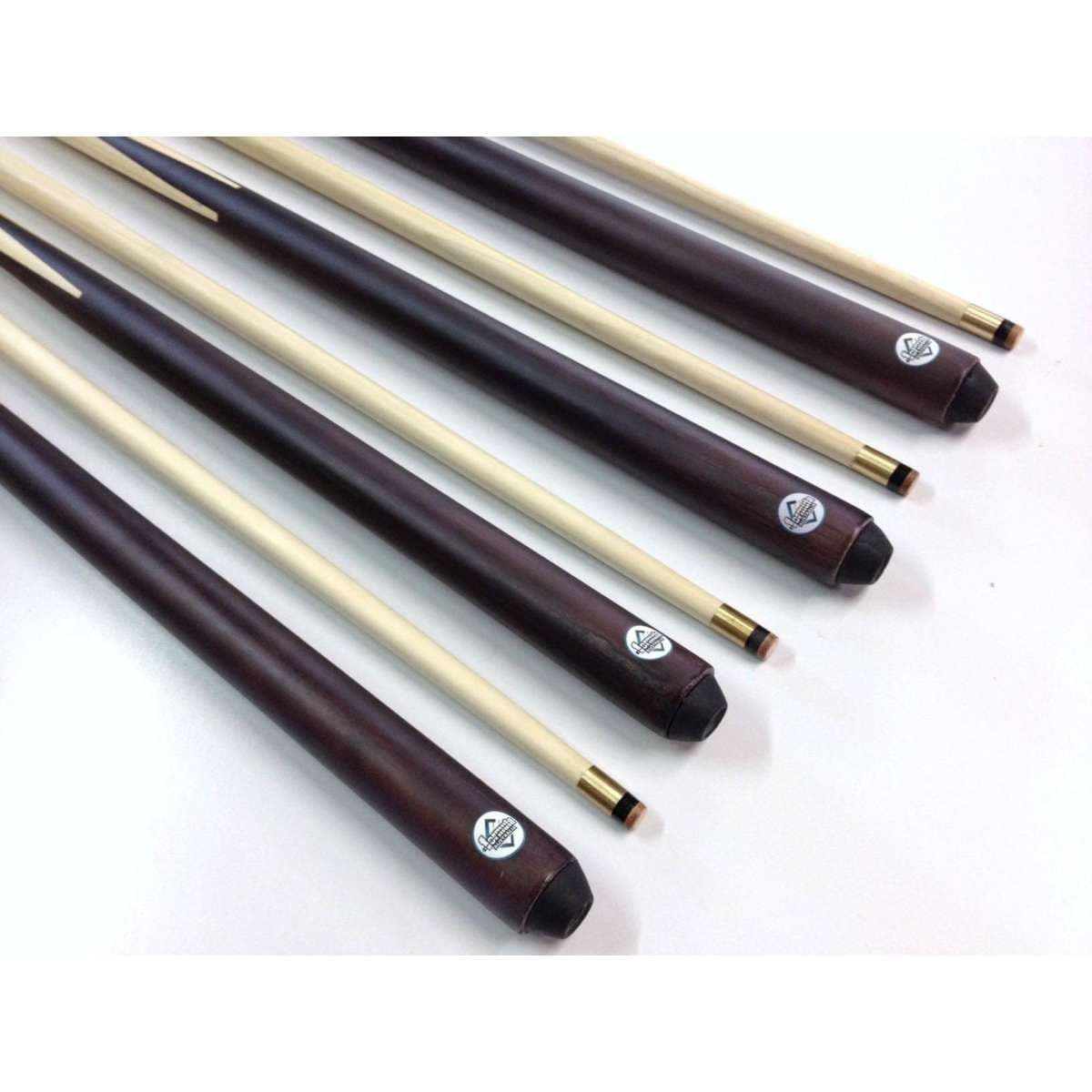 Pool Room Supplies MAPLE WOODEN POOL SNOOKER BILLIARD CUE SET 4x Two