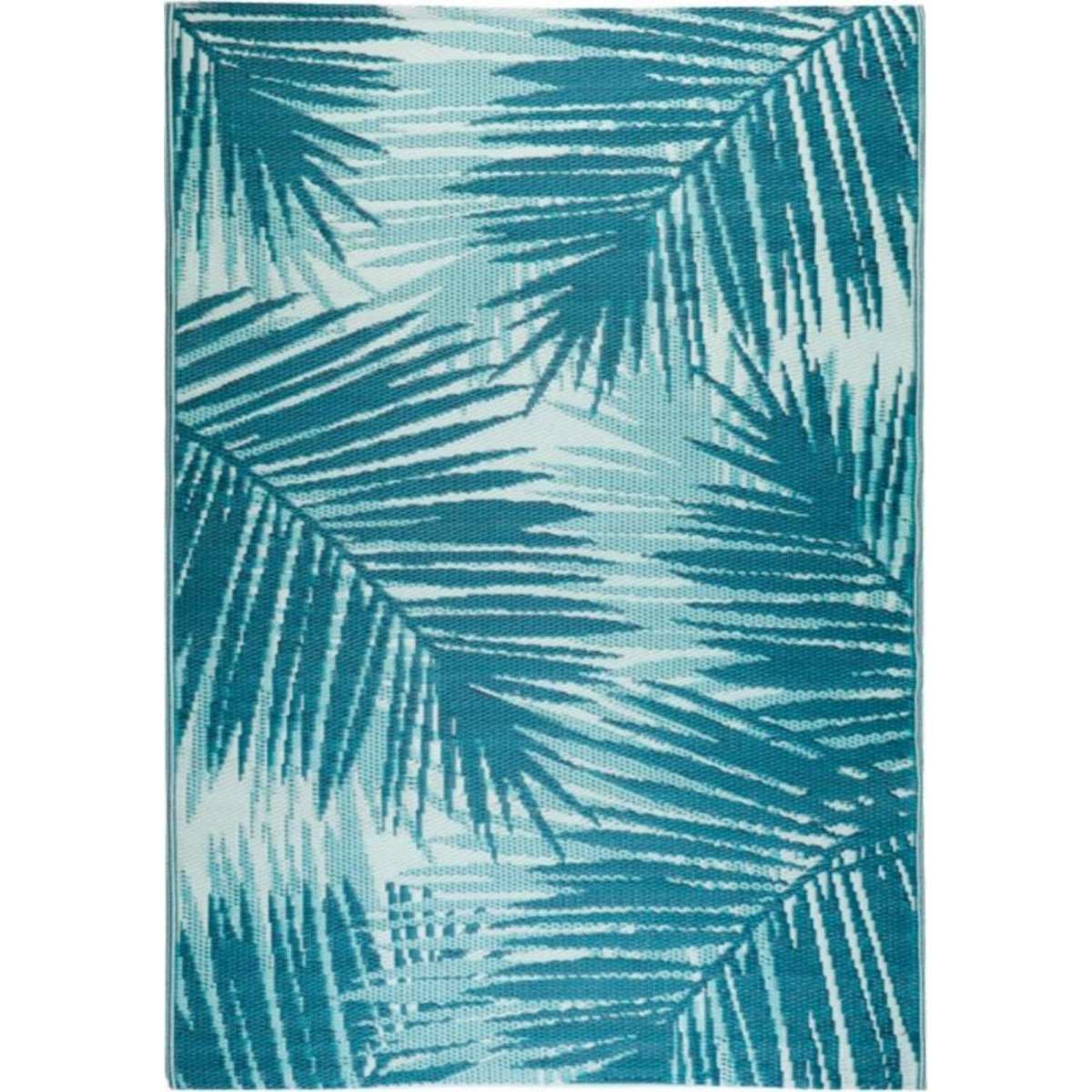 Fab Habitat Botanica Blue Recycled Plastic Rug 120x179cm | Woolworths