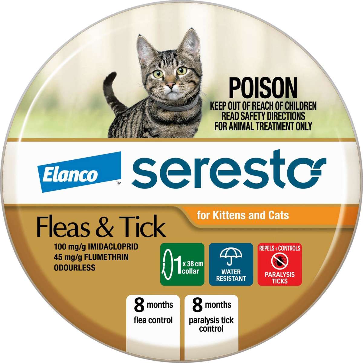 Seresto Fleas & Tick Collar for Cats & Kittens Each Woolworths