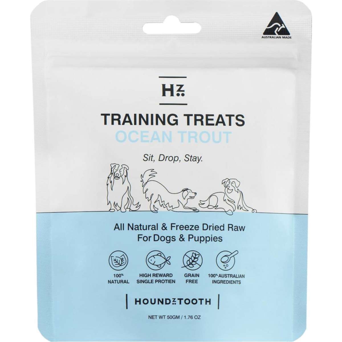 Houndztooth Grain Free Ocean Trout Training Dog Treats 50g Woolworths