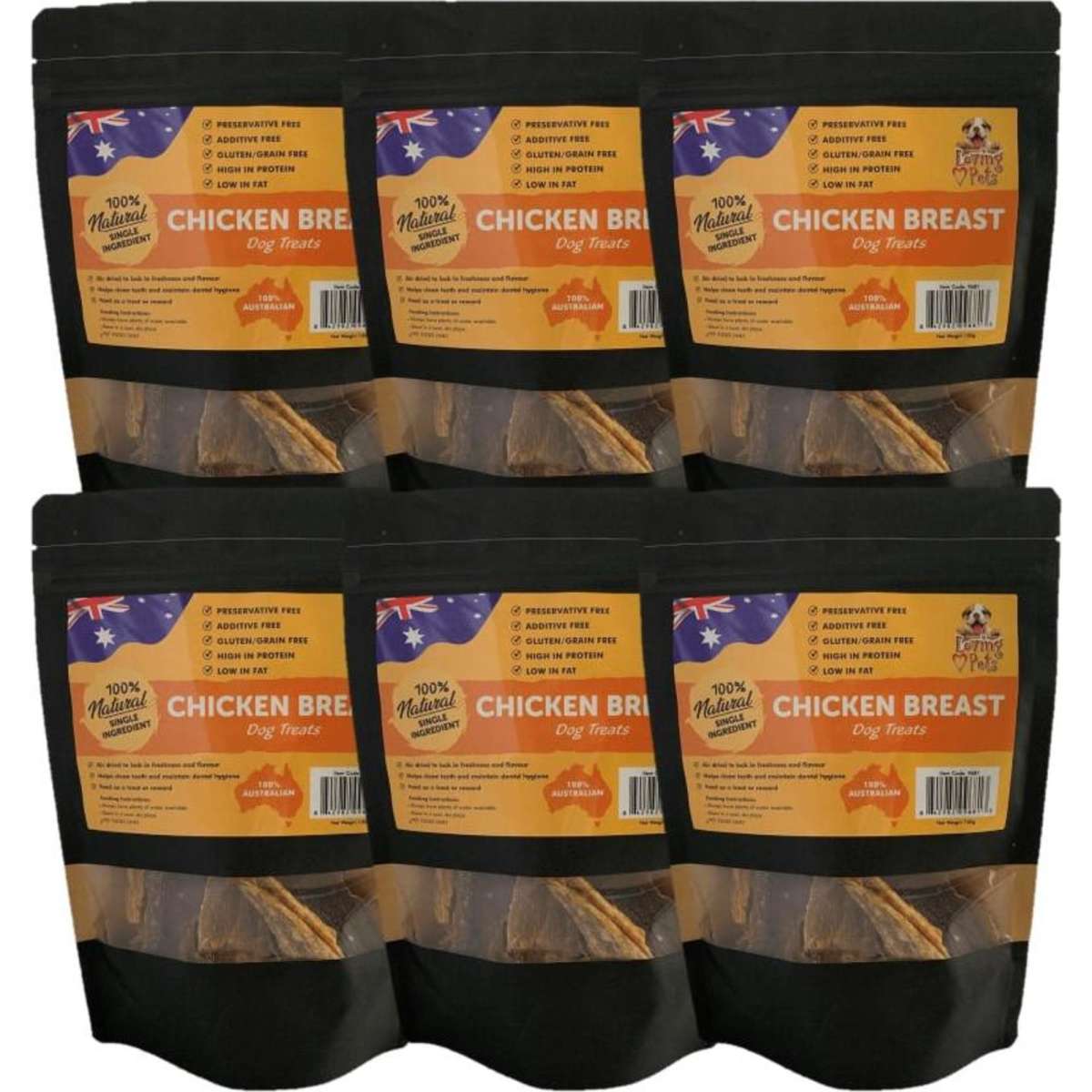 LOVING PETS Chicken Breast Dog Treats 6x100g Woolworths