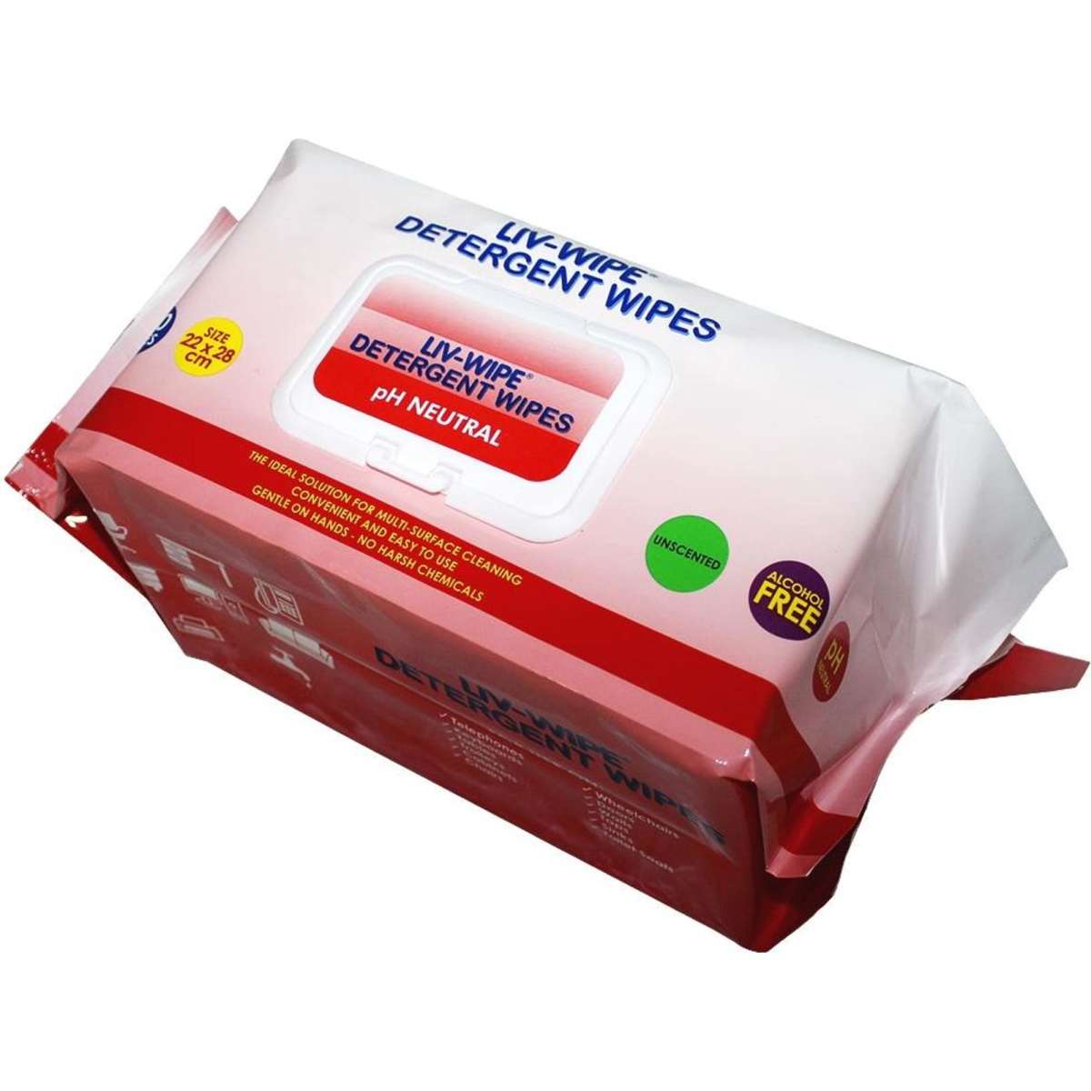 LivWipe Detergent Wipes 200 Pack x30 Woolworths